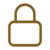 Icône cadenas marron minimaliste symbolisant la sécurité zenoya-paris à paris
