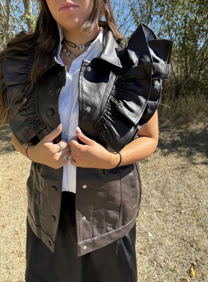 Yanna veste cuir